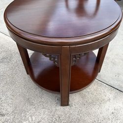 End Table, Antique Wood