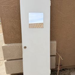 White Wood Closet Door - 23.75” x 79.25”