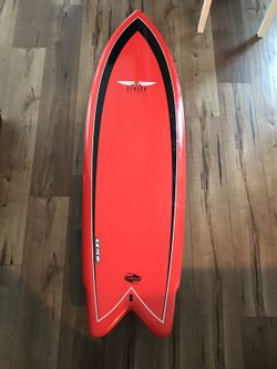 サーフィン・ボディボード HYMNSON BLACK KNIGHT QUAD 6'4\" Boardworks Mike Hynson Black Night Quad Surfboard - Golden