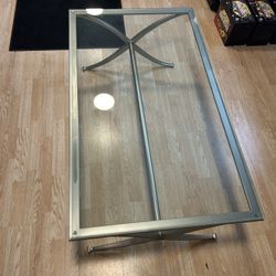 Glass Coffee And End Table