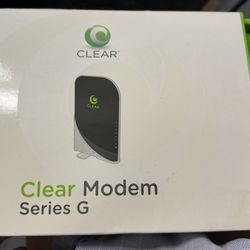 New! CLEAR Wireless 4G Modem Series G box is just a little dirty on putter box but inside never used. Located off lake mead and Simmons area asking $2