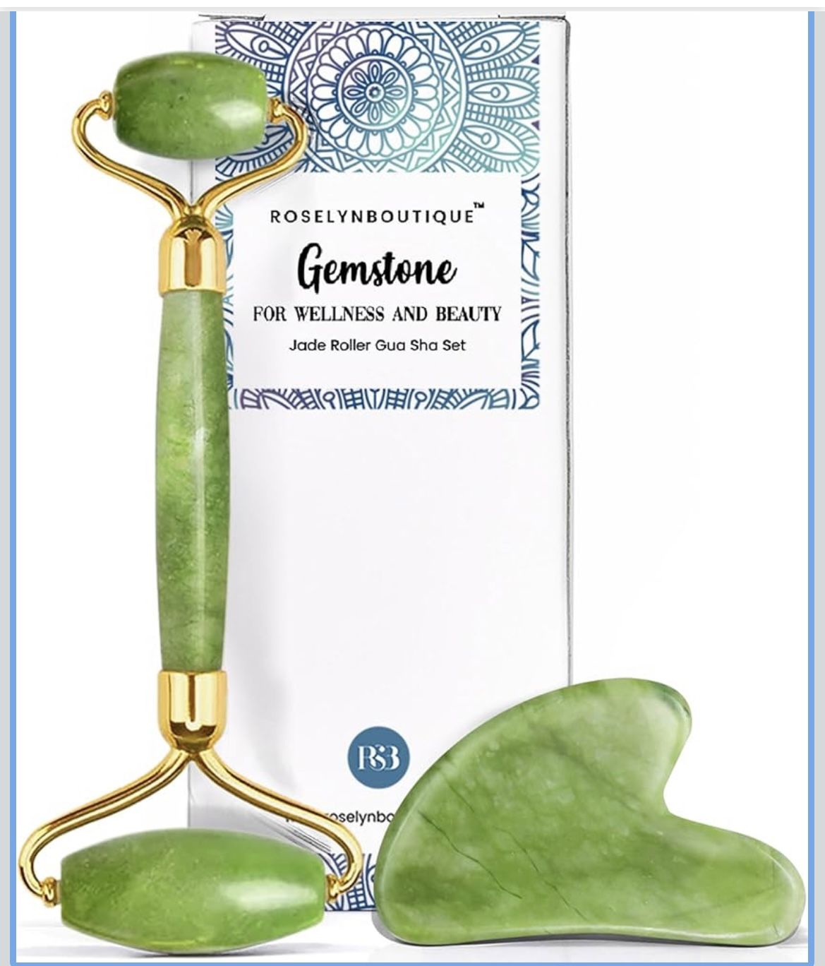 Jade Roller Gus Sha Set Brand New