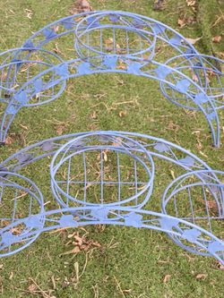Iron 3 pot plant stands (2) 10 ea. or 15 for both