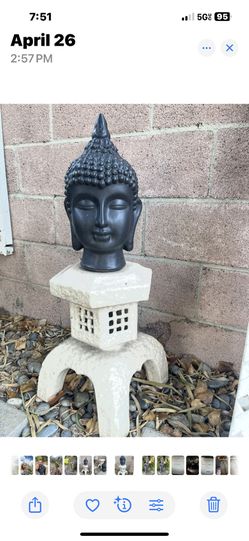 Buddha Garden Decor Zen Garden 31” Tall