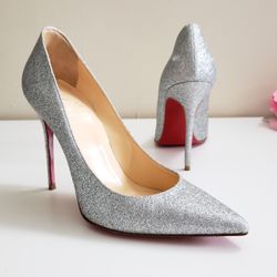 christian louboutin silver glitter pumps, christian louis vuitton shoes sale