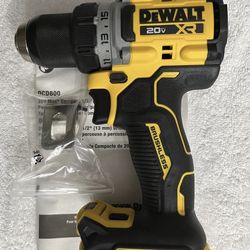 New Dewalt DCD800 20V 20 Volt Max XR 1/2" 2 Speed Brushless Drill Driver Li-ion