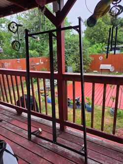 Twin Metal bed frame with wheels