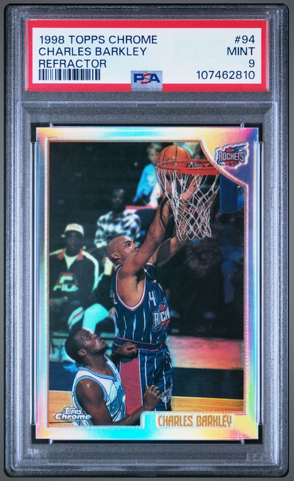1998-99 Topps Chrome #94 Charles Barkley REFRACTOR Parallel - GRADED PSA 9 MINT CONDITION 💎