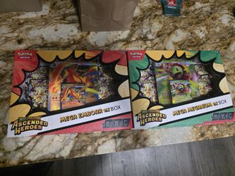Pokemon Cards Ascended Heroes Embroar And Meganium EX Boxes