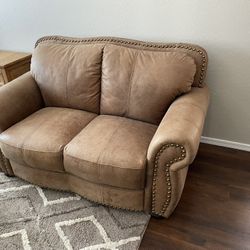 Leather Love Seat