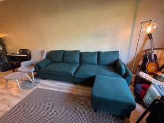 Green Modular Couch with Storage