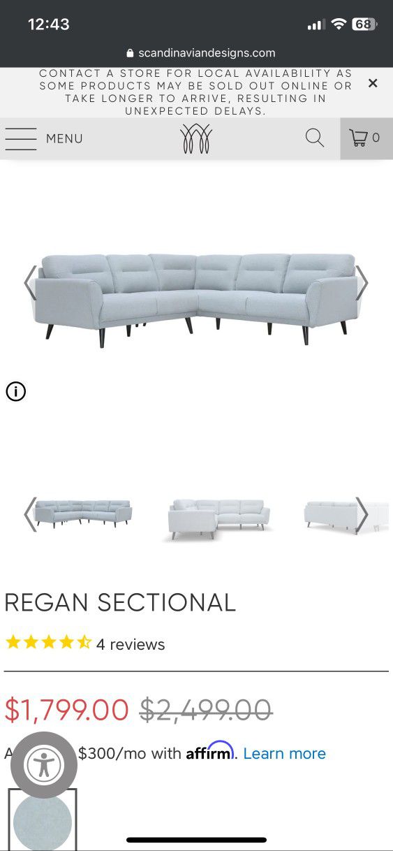 REGAN Sectional Sofa 