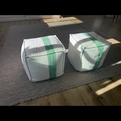 New  pair poufs