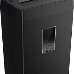 Bonsaii 12-Sheet Cross Cut Paper Shredder, 5.5 Gal Home Office Heavy Duty Shredder for Paper, Credit Card, Mail, Staples, with Transparent Window, Hig