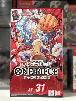 BANDAI ONE PIECE TCG STARTER DECK 31 RED LUFFY NEW SEALED OP16 ST31