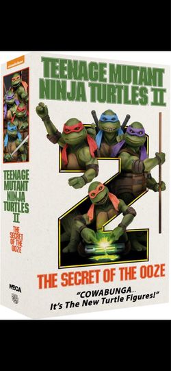 NECA TMNT II Secret of the Ooze 4-Pack – Factory Sealed – Rare