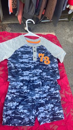 Cherokee Boys Camo Two-Piece Short Set