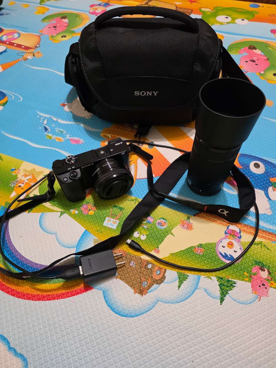 Sony Camera A6000 + 16-50mm Kit Lens + 55-210mm Zoom Lens – Excellent Condition
