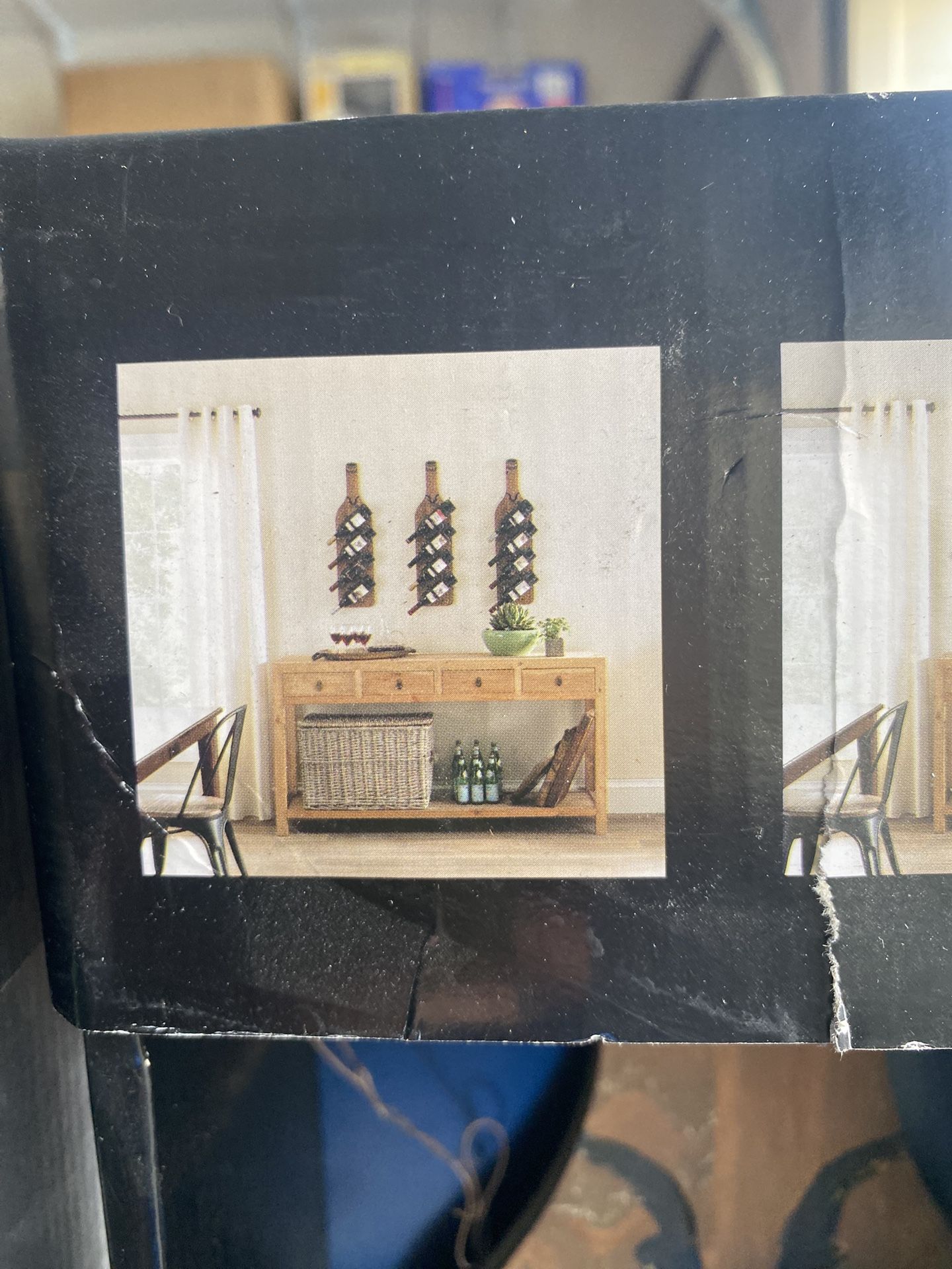 Unused Hanging Wine Racks 