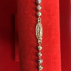 Brazalete, Chapado De Oro 14k ,17+5cm De Largo