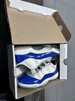 Air Jordan 11 Retro Low Blue White Sneakers