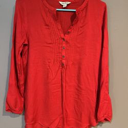 Lucky Brand Ladies Blouse - Size Small - Red 