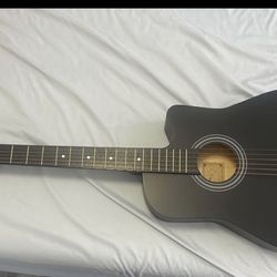 Black acoustic guitar like new