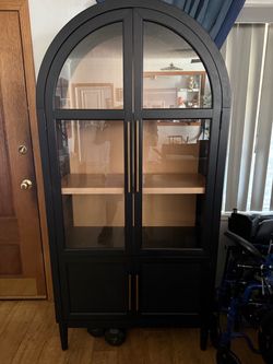 Better Homes & Gardens Rounded Arch Cabinet - Black w/upgrades