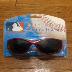Red Sox MLB Officially Licensed Red Sox Flashing Glasses Brand New Still In Package. 