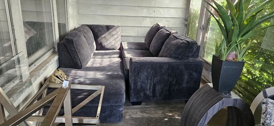 Black L Shaped Sectional Couch