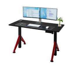 Fromann Electric Sit Standing Desk 47.2×23.6 Inches Height Adjustable Sit Stand up Desk for Home Office (Black)