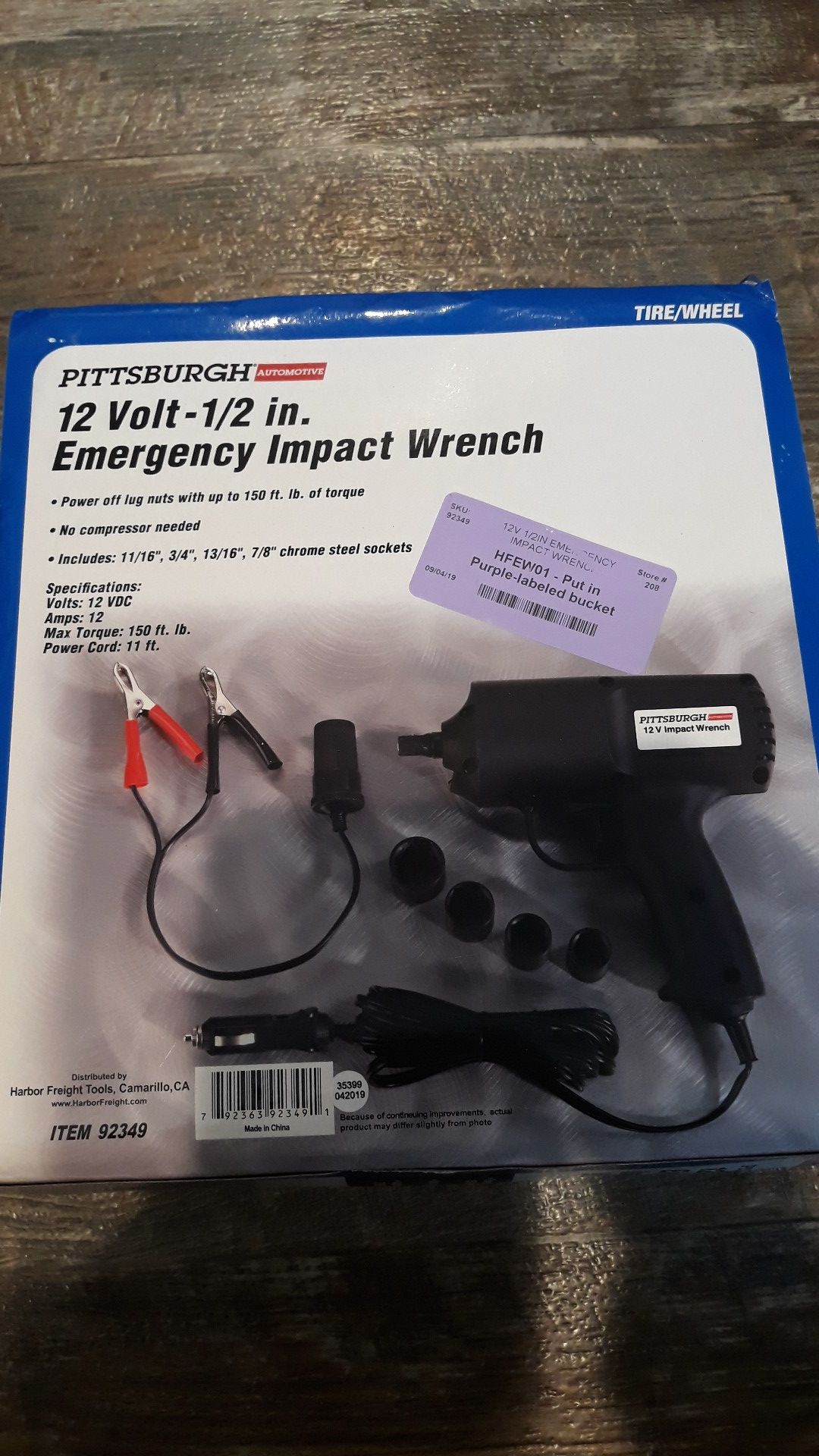 Emergency impact wrench