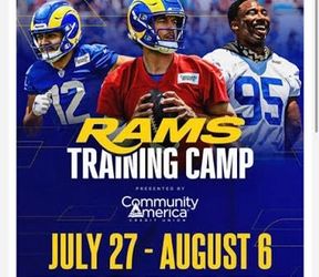 Rams training camp today July 29 11:45 am