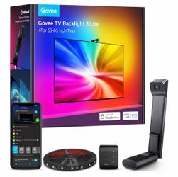 Govee TV Backlight 3 Lite with Fish-Eye Correction Function Sync to 55-65 Inch TVs