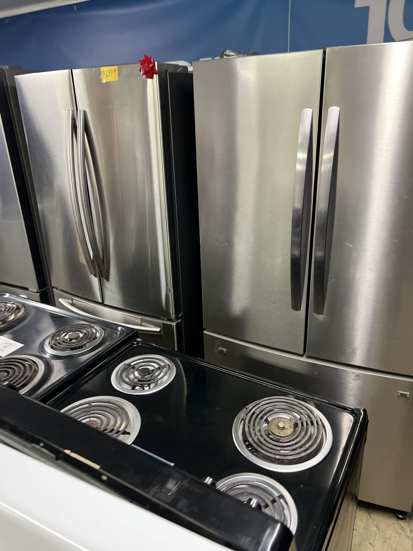 Stainless Steel Triple Door Refrigerator