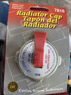 Radiator Cap 16 Lbs 110 KPA safety Lever