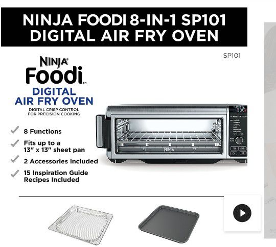 NINJA Foodie 8 IN 1  DIGITAL AIR FRYER OVEN *BRAND NEW*