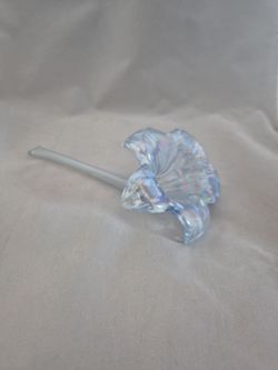 Blown glass iridescent lily collectable