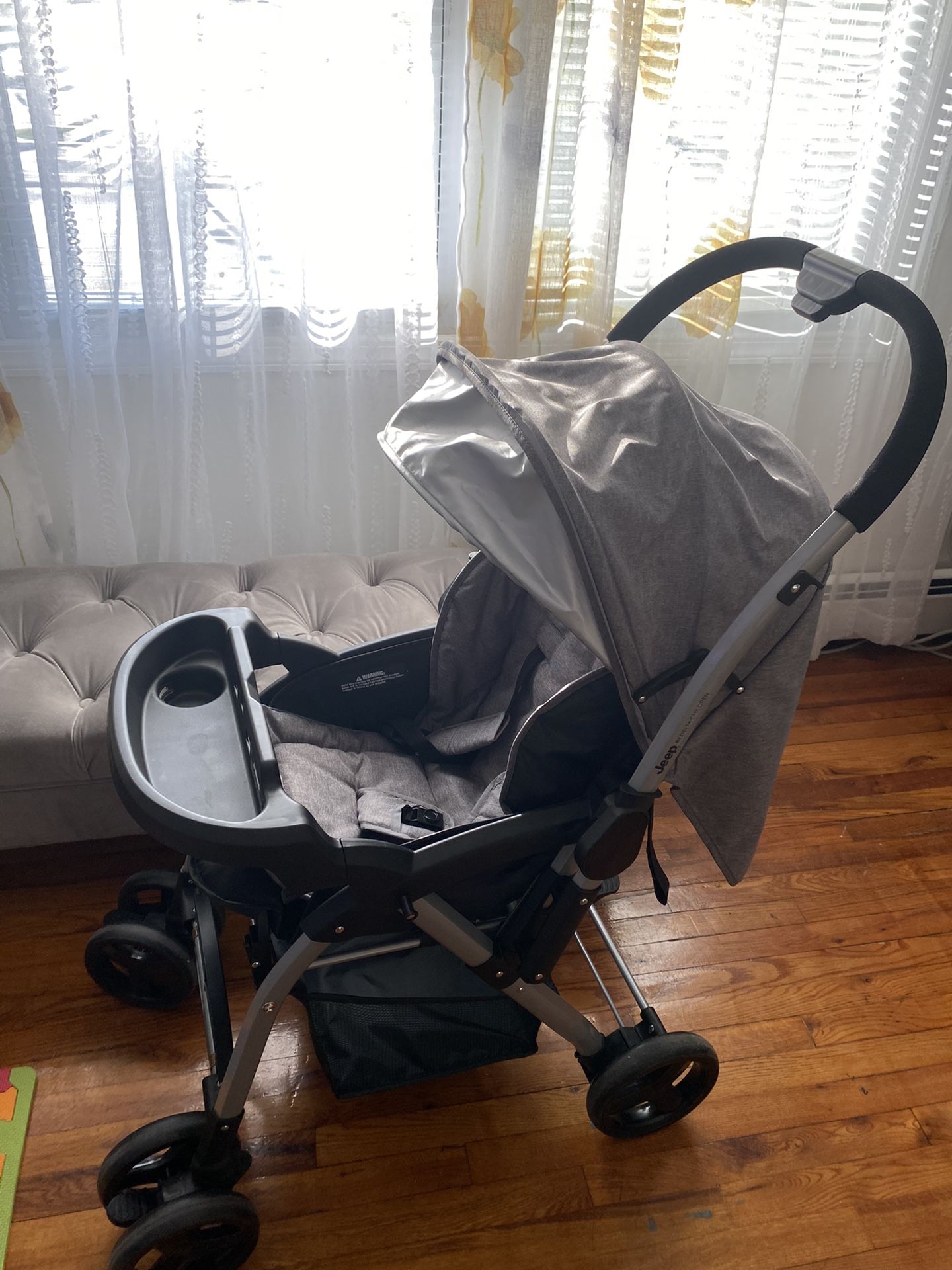 Jeep Reversible Handle Stroller, Grey And Black,All Products : American Fashion Style Bags On Sale