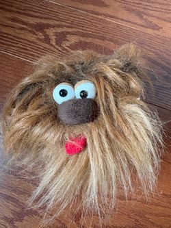 Vintage Walmart Shaggy Brown Monster Plush Toy Mini 4.5" Small Pocket Size