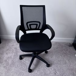 Ergonomic Office Chair | Black | Mid-Back Swivel Desk Chair