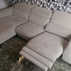 Grey Reclining Couch 