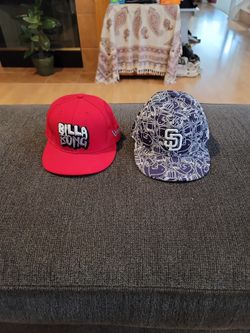Fitted Baseball Caps,  7 3/8 Each,  $10 Each 