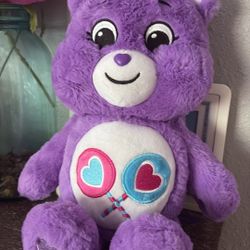 14” Purple “Share Bear” Plush Care Bear- BRAND NEW! *CUTE*