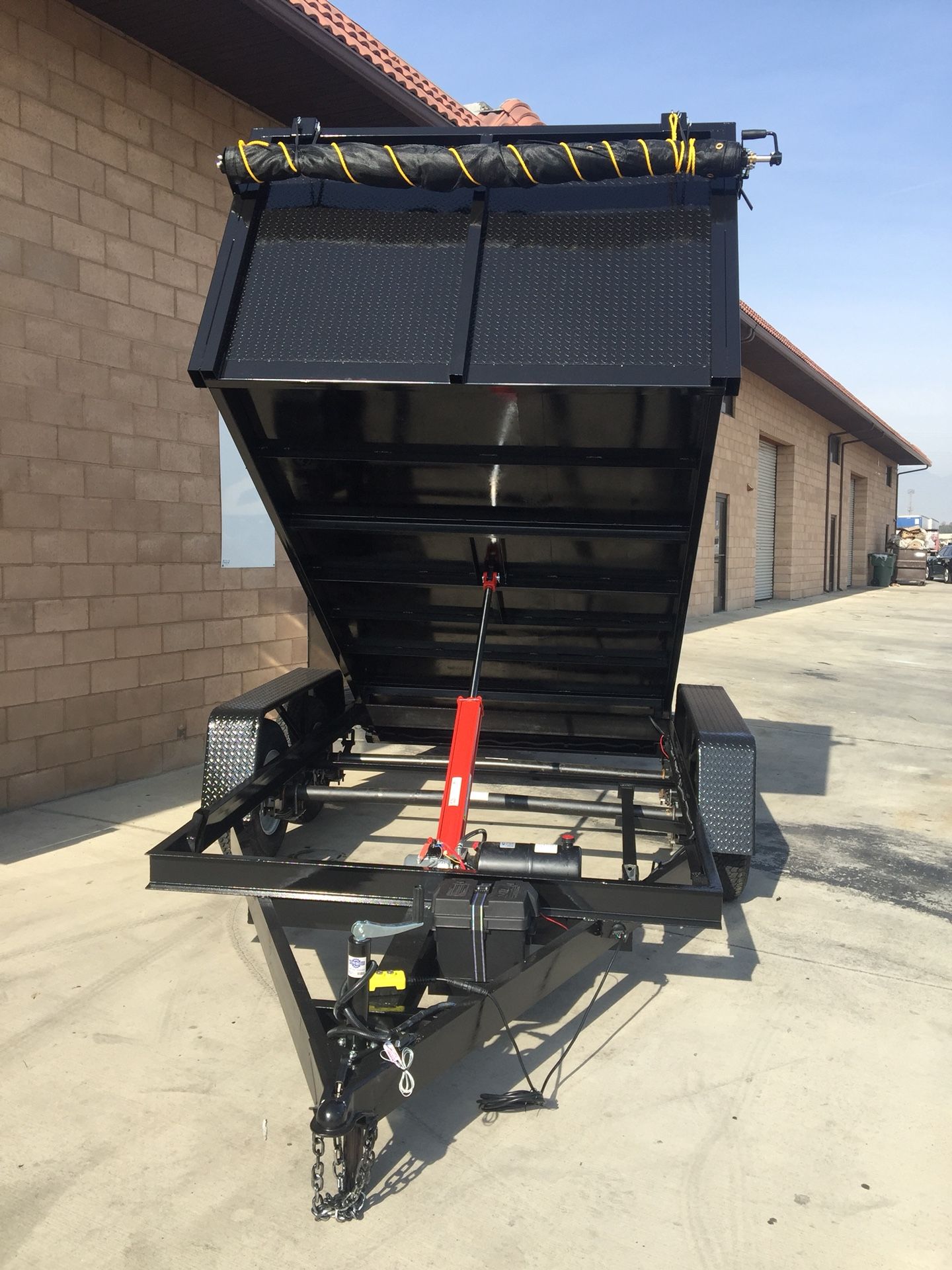 Brand new 8x12x4 HD dump trailer