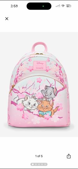 Disney Loungefly the Aristocats kittens cherry blossom mini backpack