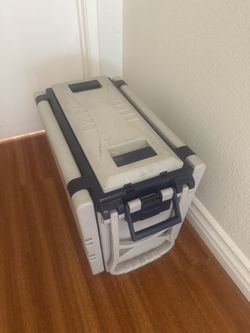 Portable Rolling Cooler with Integrated Chair