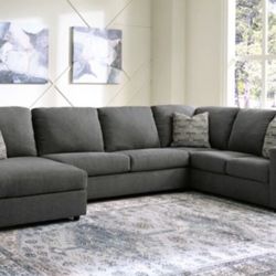 New Best Selling Gray Or Linen Sectional Sofa Couch 