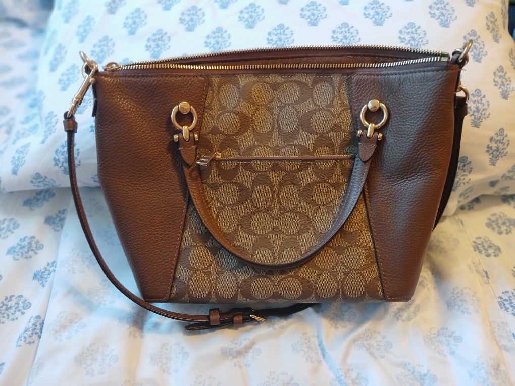 Coach Signature Satchel& Crossbody