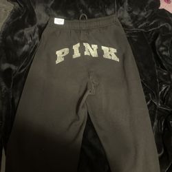 Black & grey Victoria's Secret sweatpants